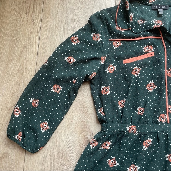 Western Floral Polka Dot Dress - Picture 2 of 5